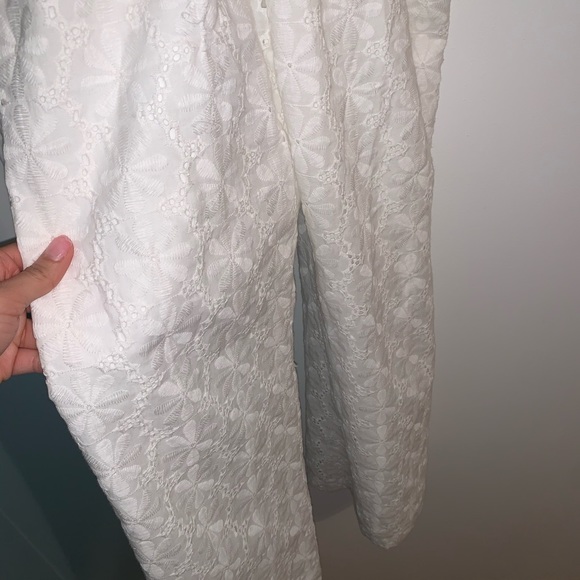 Gianni Bini Fiona Eyelet Flare Leg Jumpsuit - Picture 6 of 7